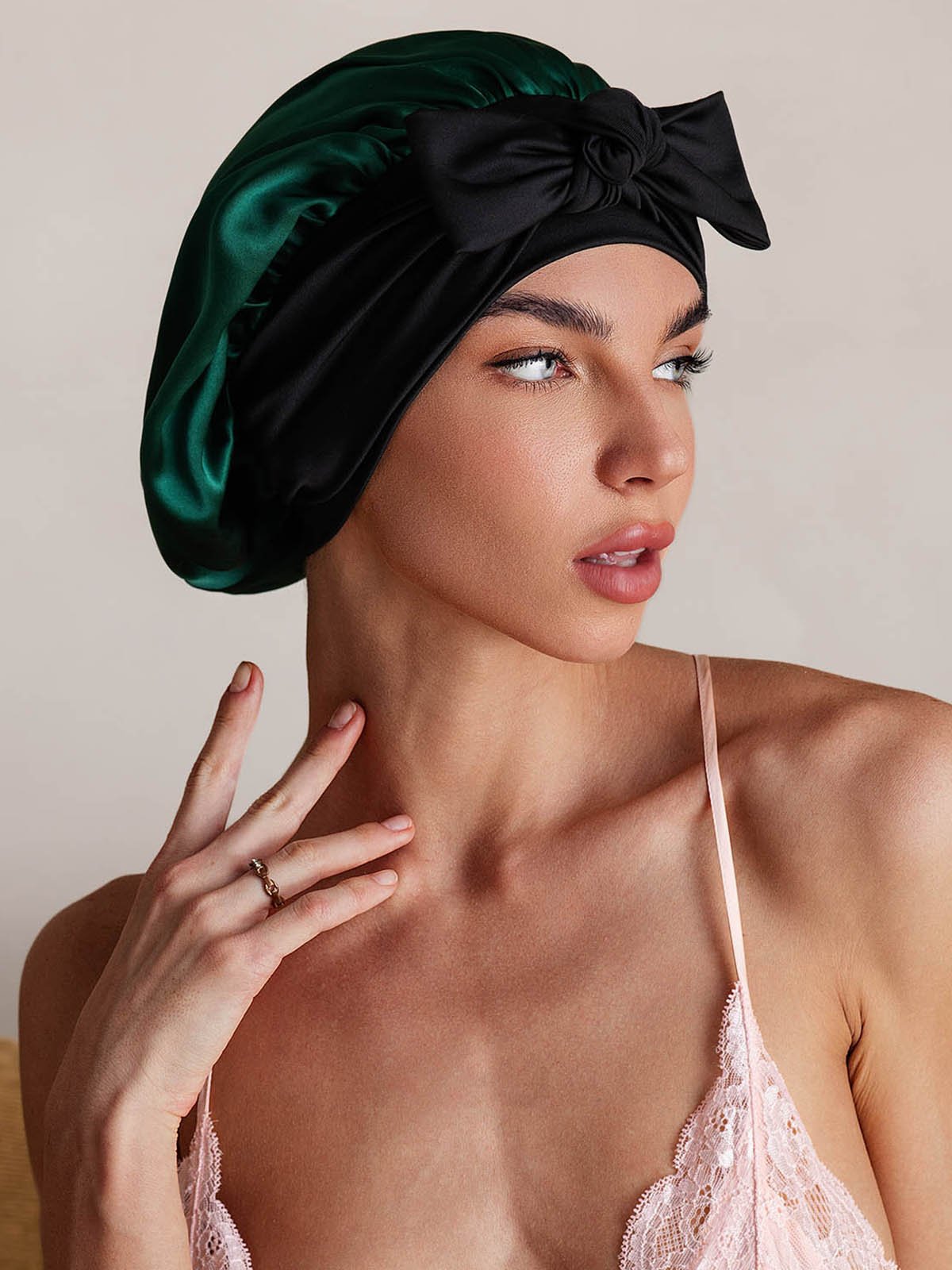 Nuvero PureSilk Bowknot Tie Bonnet