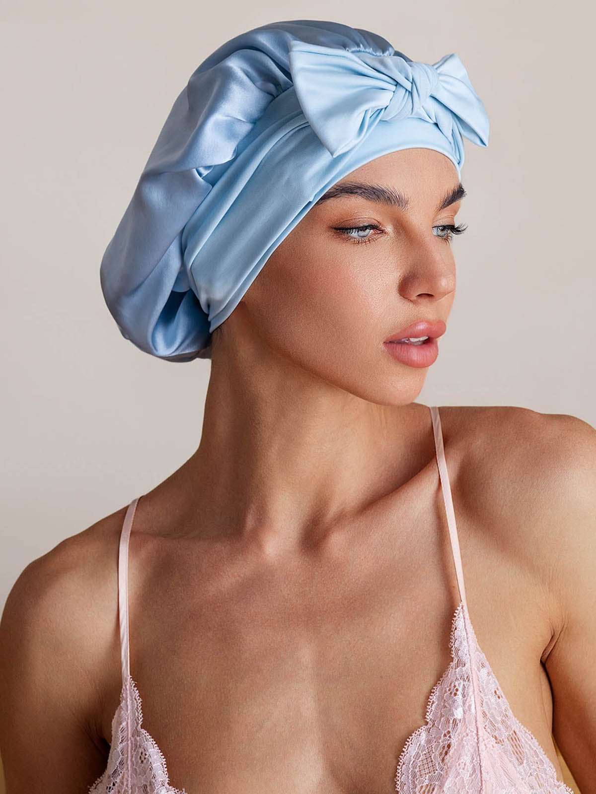 Nuvero PureSilk Bowknot Tie Bonnet