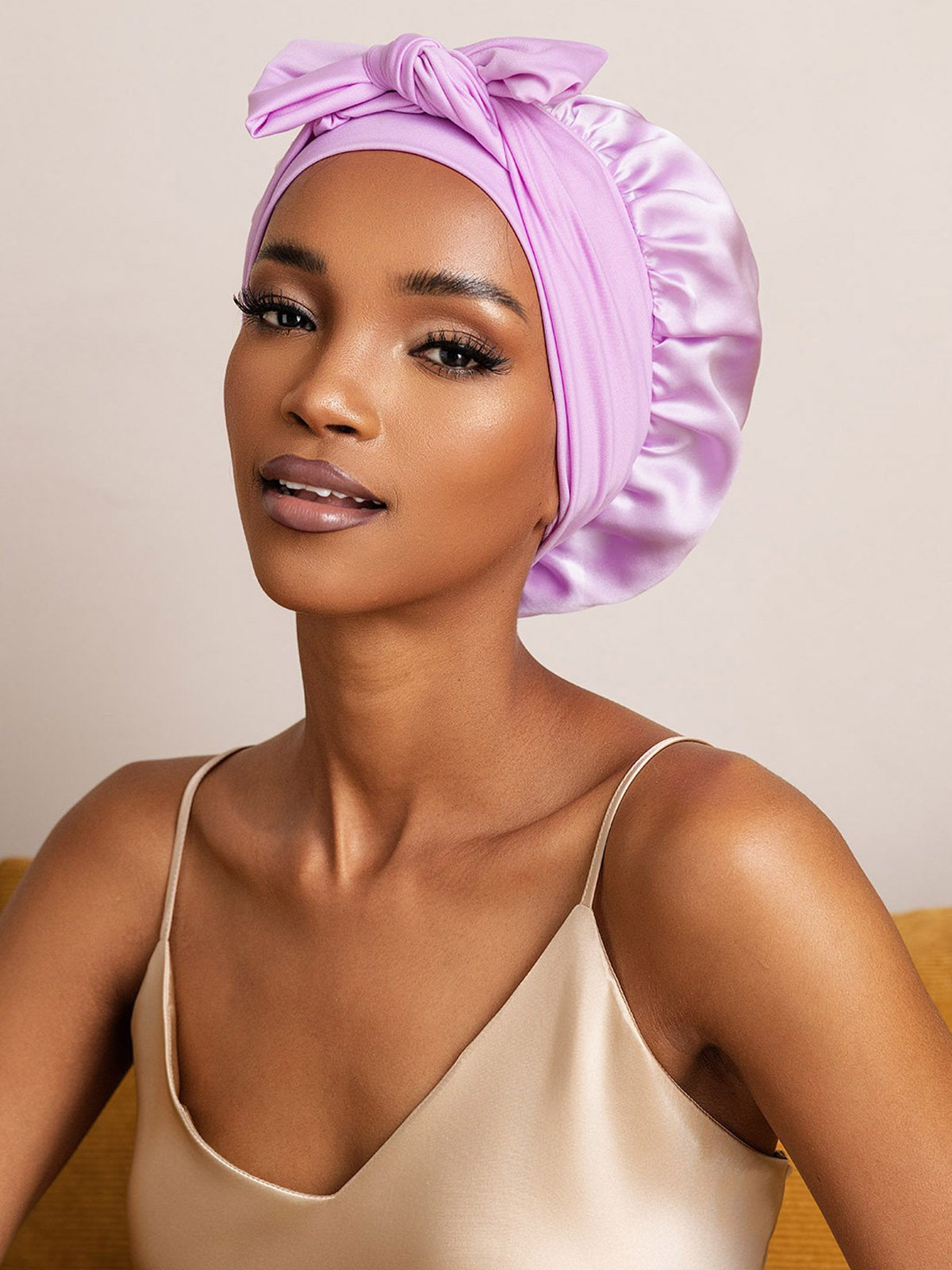 Nuvero PureSilk Bowknot Tie Bonnet