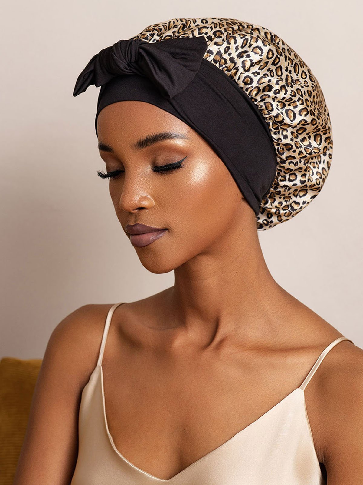 Nuvero PureSilk Bowknot Tie Bonnet