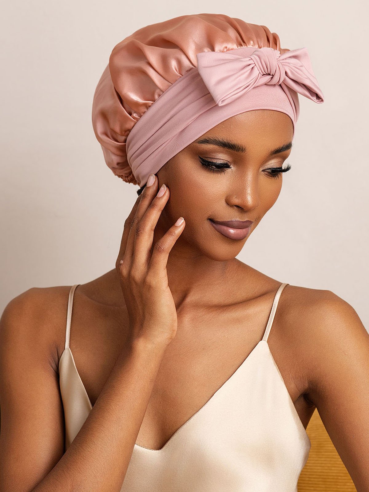 Nuvero PureSilk Bowknot Tie Bonnet