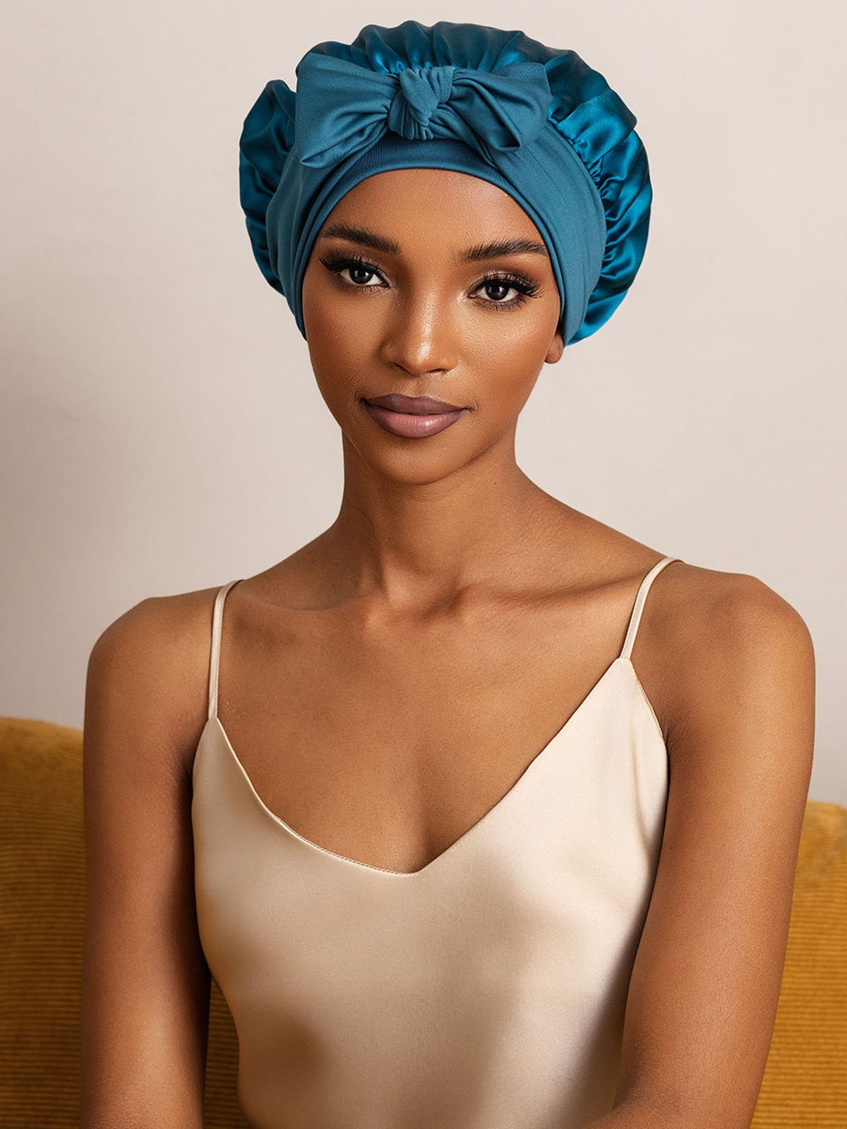 Nuvero PureSilk Bowknot Tie Bonnet