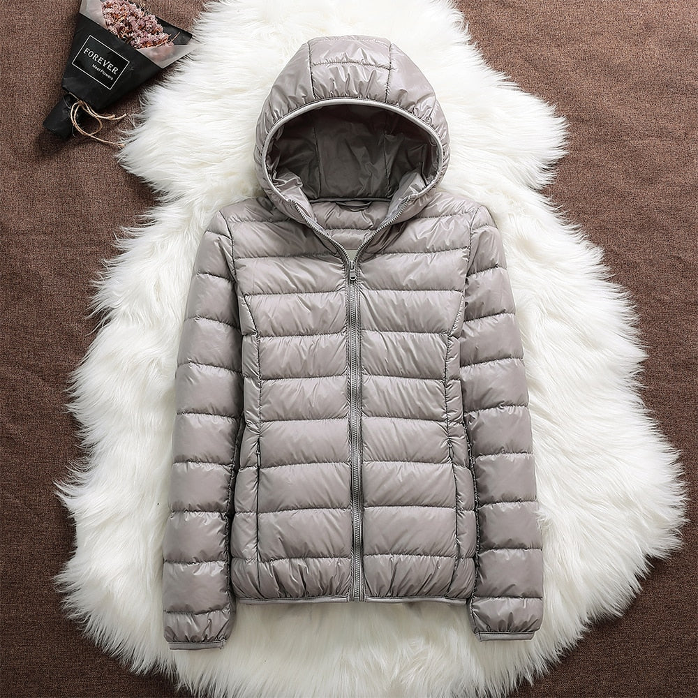 Manuela - Waterproof Jacket with White Duck Down