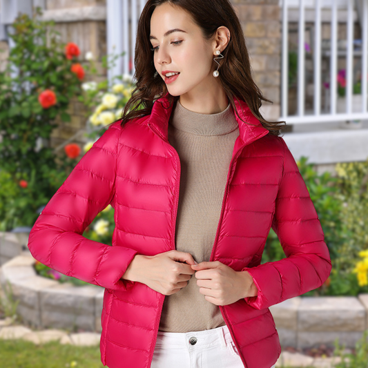 Isla – White Waterproof Puffer Jacket