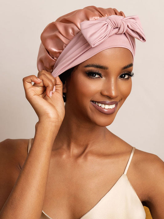 Nuvero PureSilk Bowknot Tie Bonnet